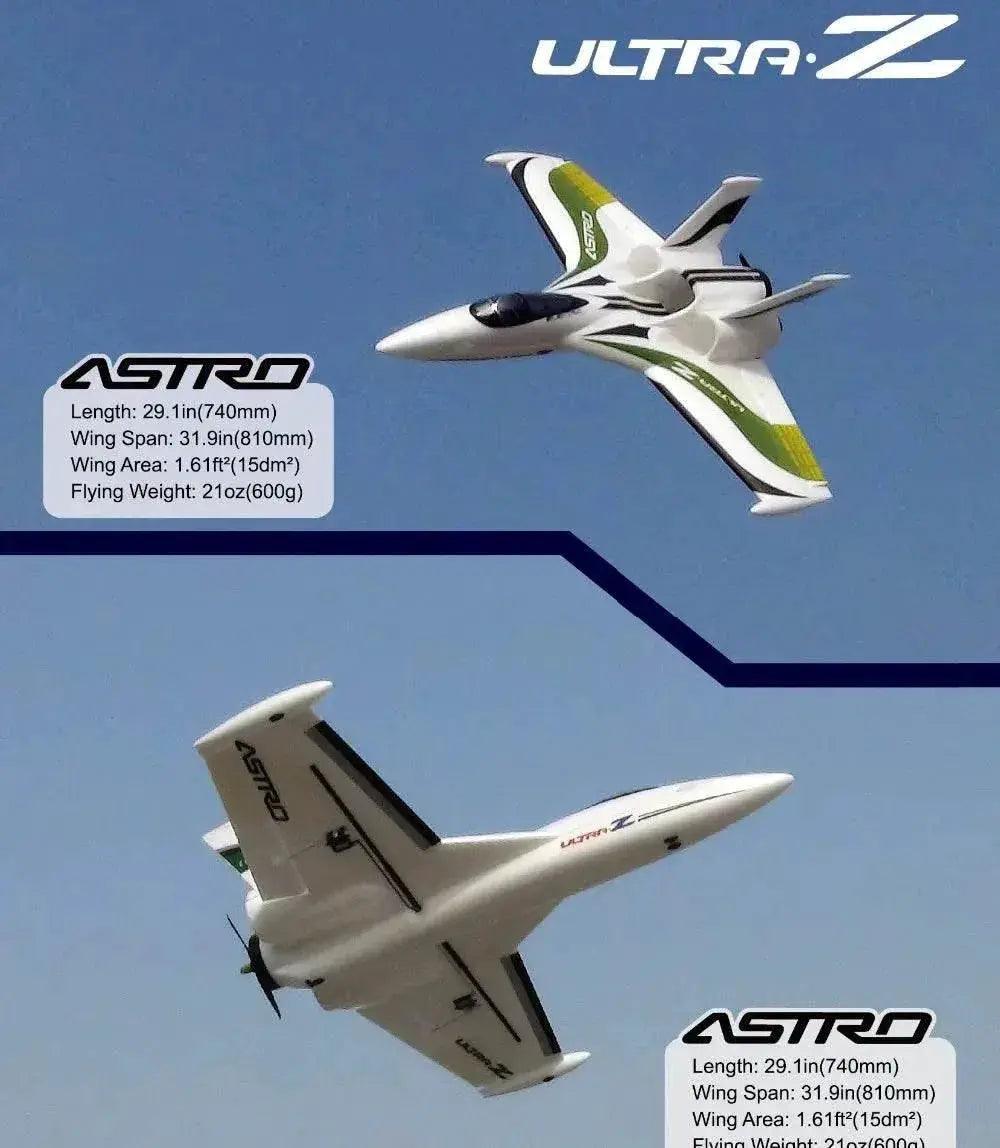  RC EPO Flying Wing Pusher RC Airplane with 790mm Wingspan - Ultra-Z Astro/Blaze Model Kit or PNP Set -  ToylandEU™