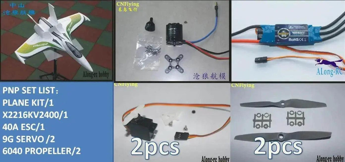  RC EPO Flying Wing Pusher RC Airplane with 790mm Wingspan - Ultra-Z Astro/Blaze Model Kit or PNP Set -  ToylandEU™