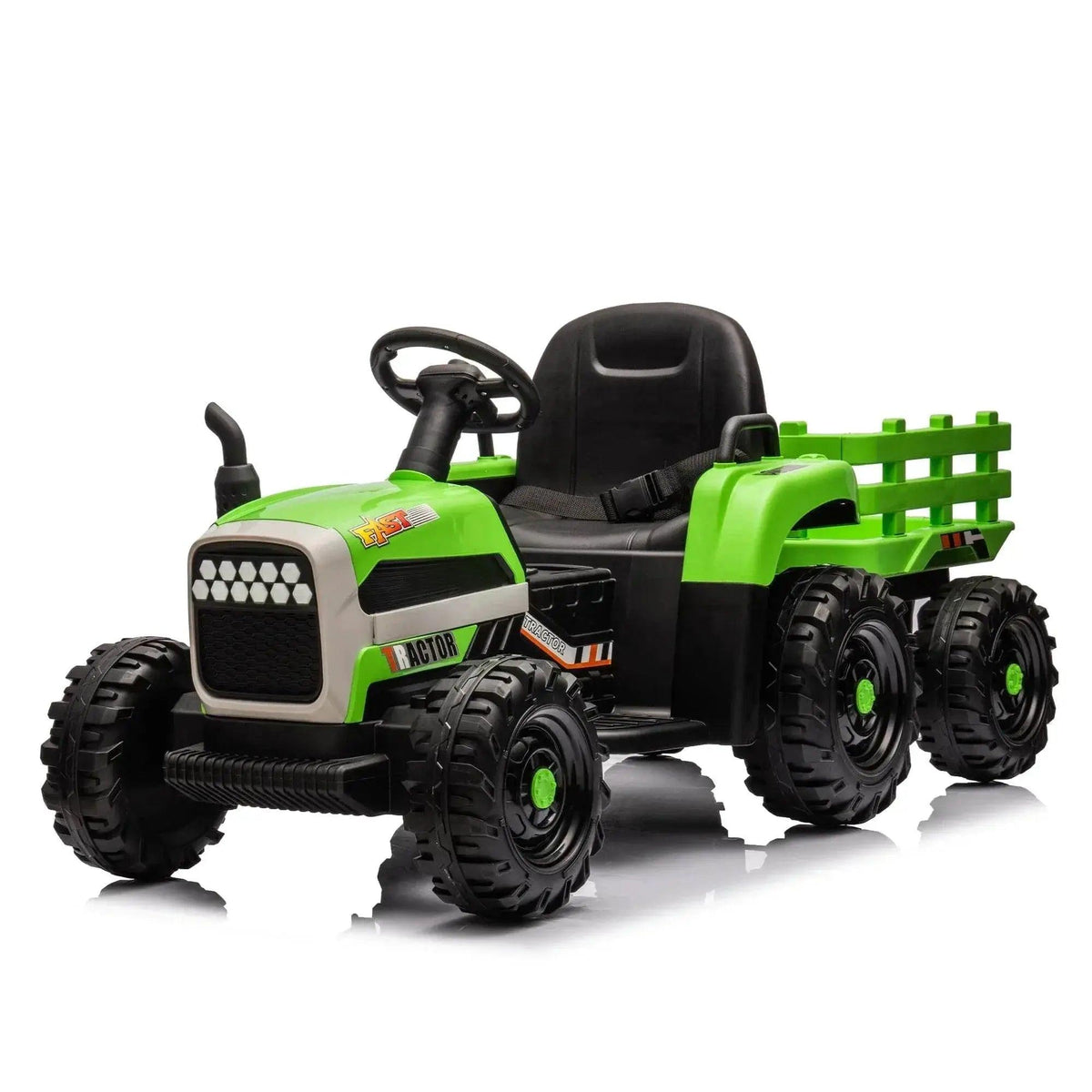  RC 24V Electric Ride-On Tractor with Remote Control & Trailer for Kids -  ToylandEU™