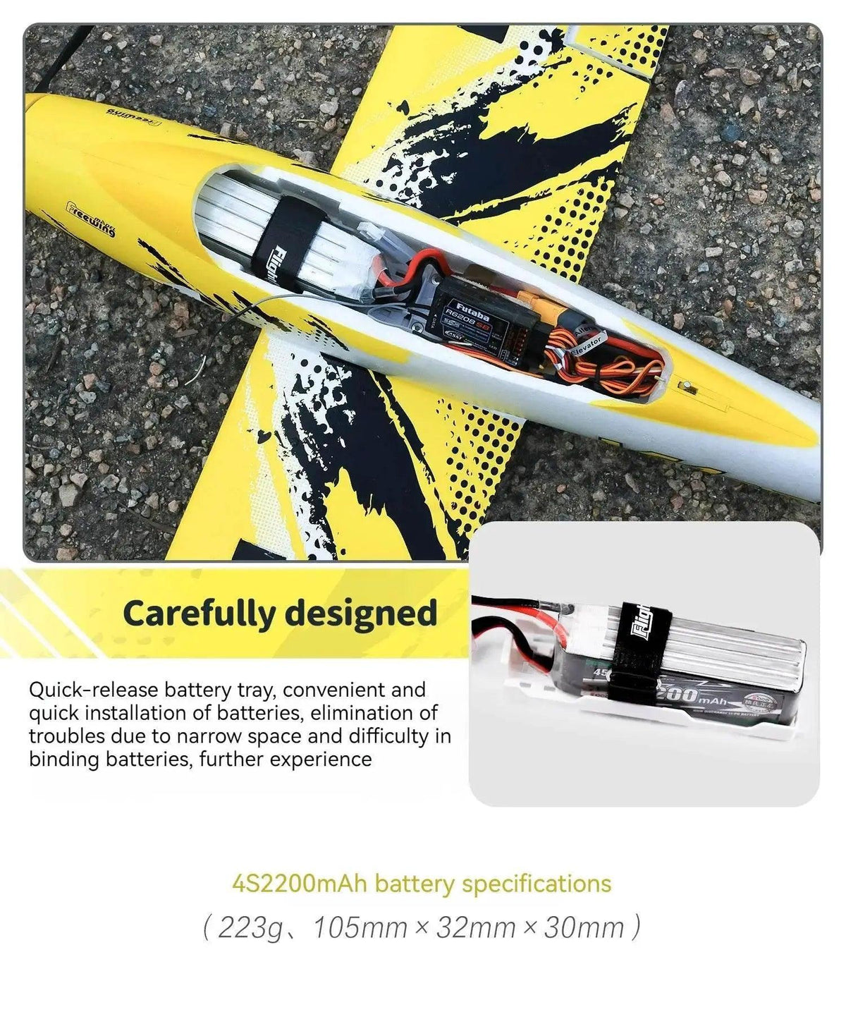  RC Freewing Velocity Patrol Racing RC Airplane - Fixed Wing Model with 6 Channels -  ToylandEU™