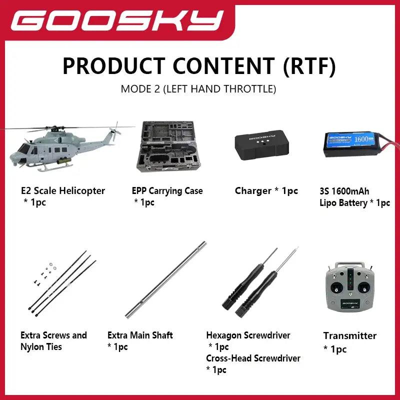  Goosky E2 RC Helicopter Brushless Direct Drive Motor -  ToylandEU™