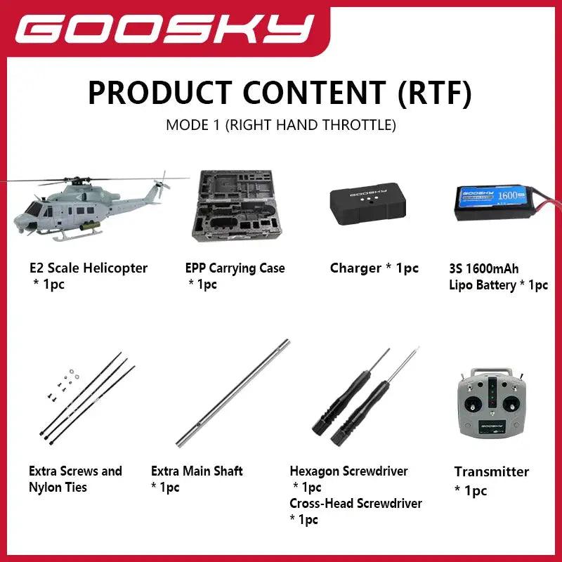  Goosky E2 RC Helicopter Brushless Direct Drive Motor -  ToylandEU™