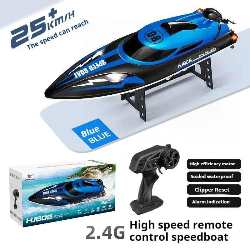  RC High-Speed Hj808 Remote Control Speedboat - 25 Km/H Electric Toy for Kids with 2.4g Technology -  ToylandEU™