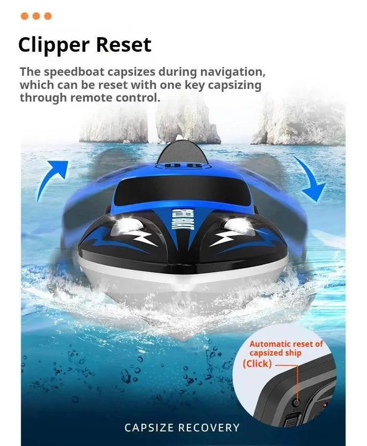  RC High-Speed Hj808 Remote Control Speedboat - 25 Km/H Electric Toy for Kids with 2.4g Technology -  ToylandEU™