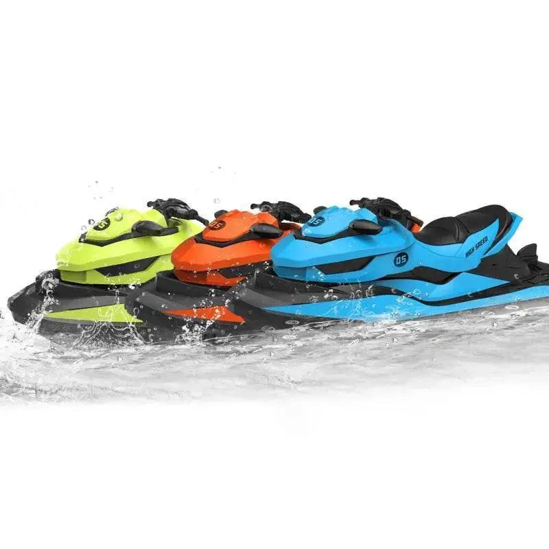  RC High-Speed LM13-A Mini RC Jet Ski - 2.4G Remote Control Electric Motorboat for Kids -  ToylandEU™