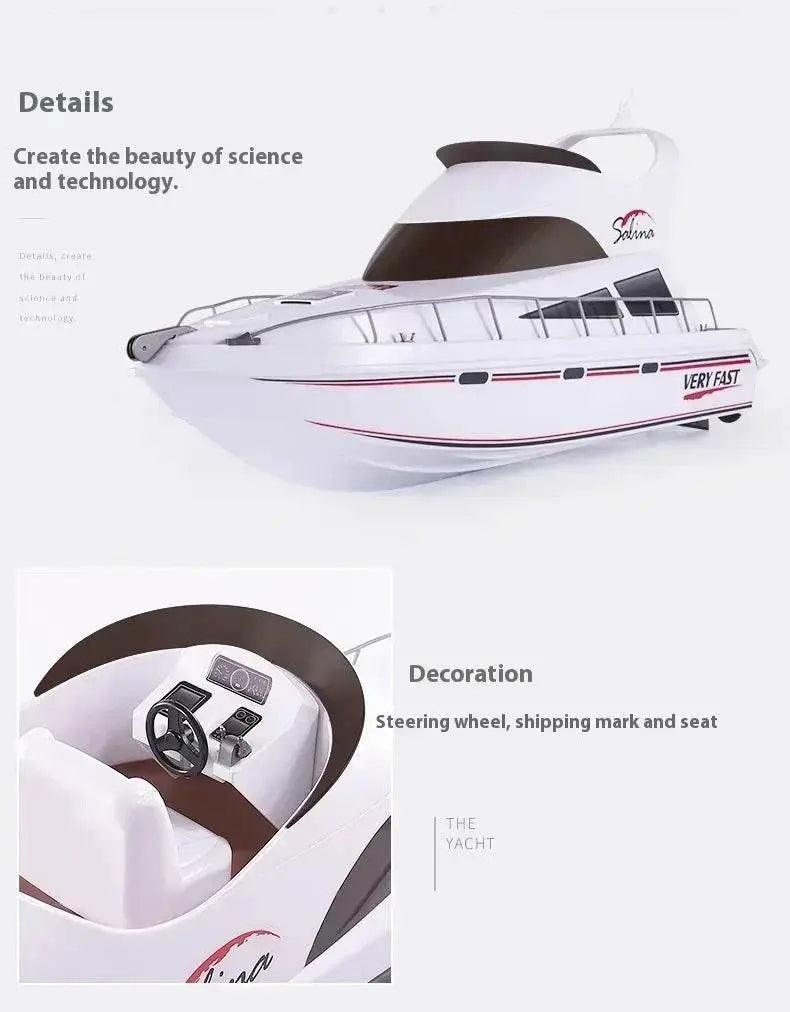  RC High-Speed Luxury Remote Control Yacht Model 3867 -  Outdoor Speedboat Gift for Kids -  ToylandEU™