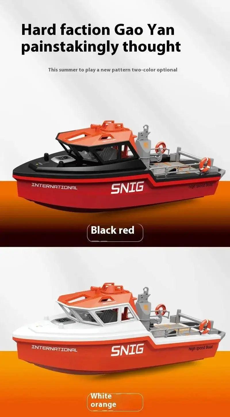  RC High-Speed Remote Control Rescue Tugboat 694 - 2.4G Wireless Brushless RC Toy for Kids' Gifts -  ToylandEU™