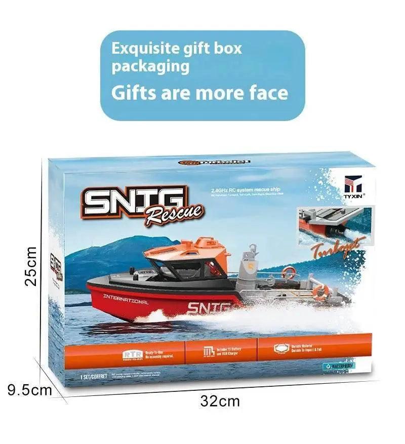  RC High-Speed Remote Control Rescue Tugboat 694 - 2.4G Wireless Brushless RC Toy for Kids' Gifts -  ToylandEU™