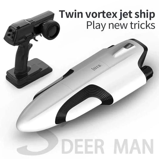  RC High-Speed S2 Remote Control Ship with Double Vortex Spray - Fast Overturning Reset Water Toy for Kids -  ToylandEU™