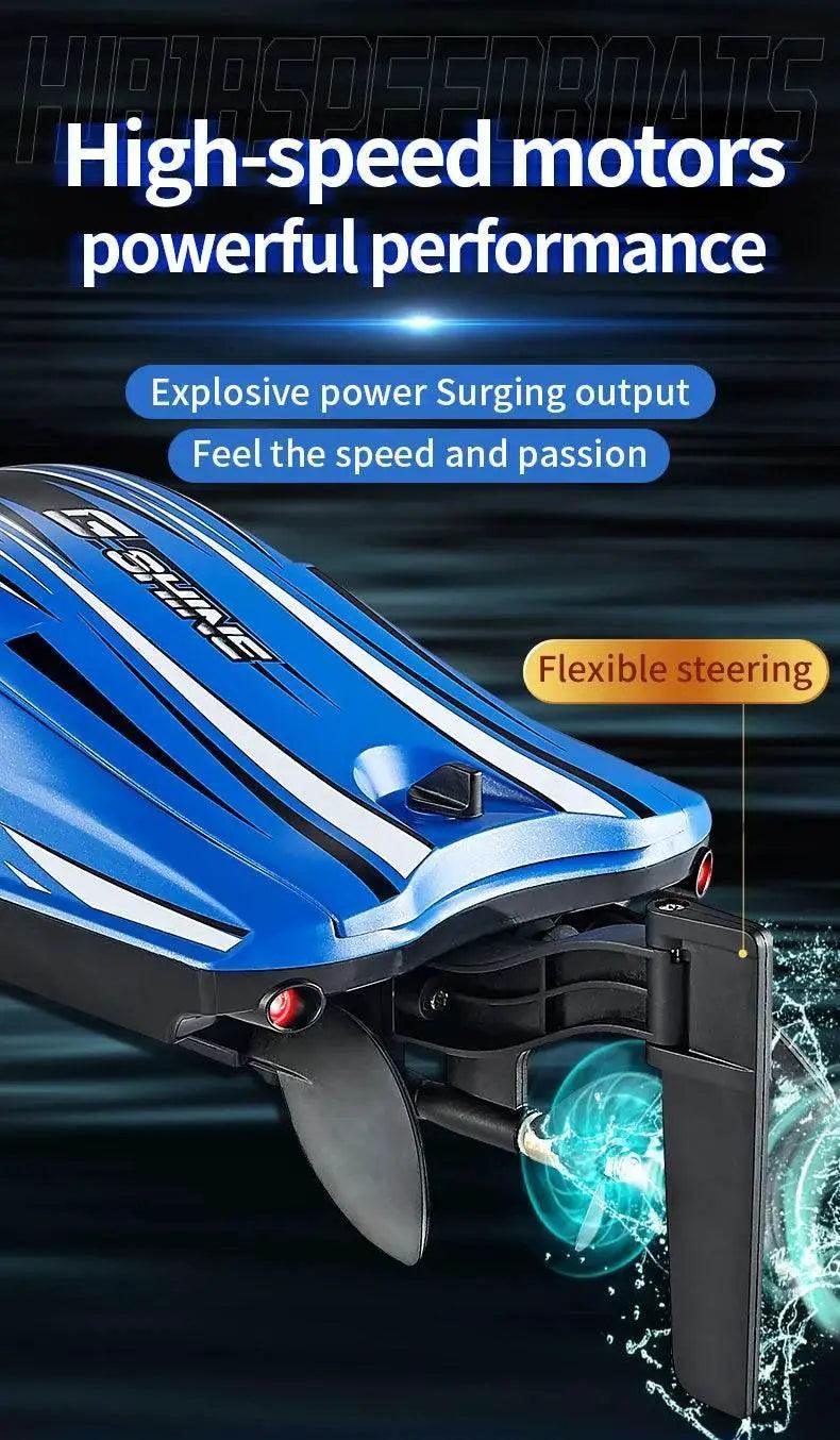  RC JJRC Hj818 High-Speed Remote-Control Electric Speedboat for Kids - Waterproof Competitive Racing Toy -  ToylandEU™