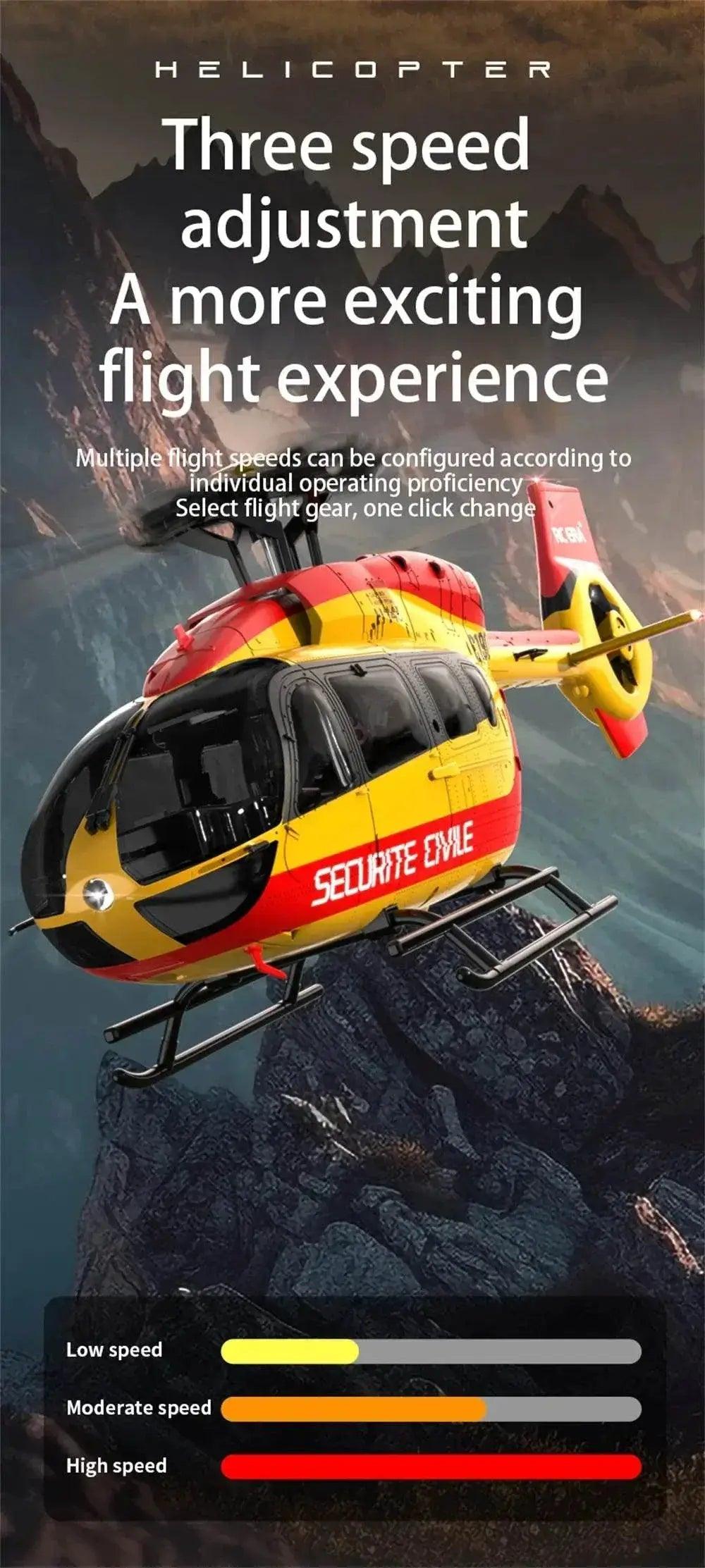  RC JJRC RC Helicopter C190 1:30 Scale 2.4G 6CH with Gyro & Optical Flow, Altitude Hold, RTF -  ToylandEU™