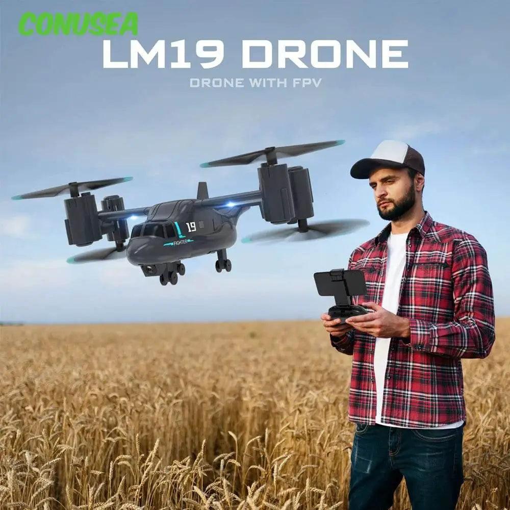 RC LM19 WiFi FPV Quadcopter Drone with 480P Camera - Remote Control Helicopter for Kids and Beginners -  ToylandEU™