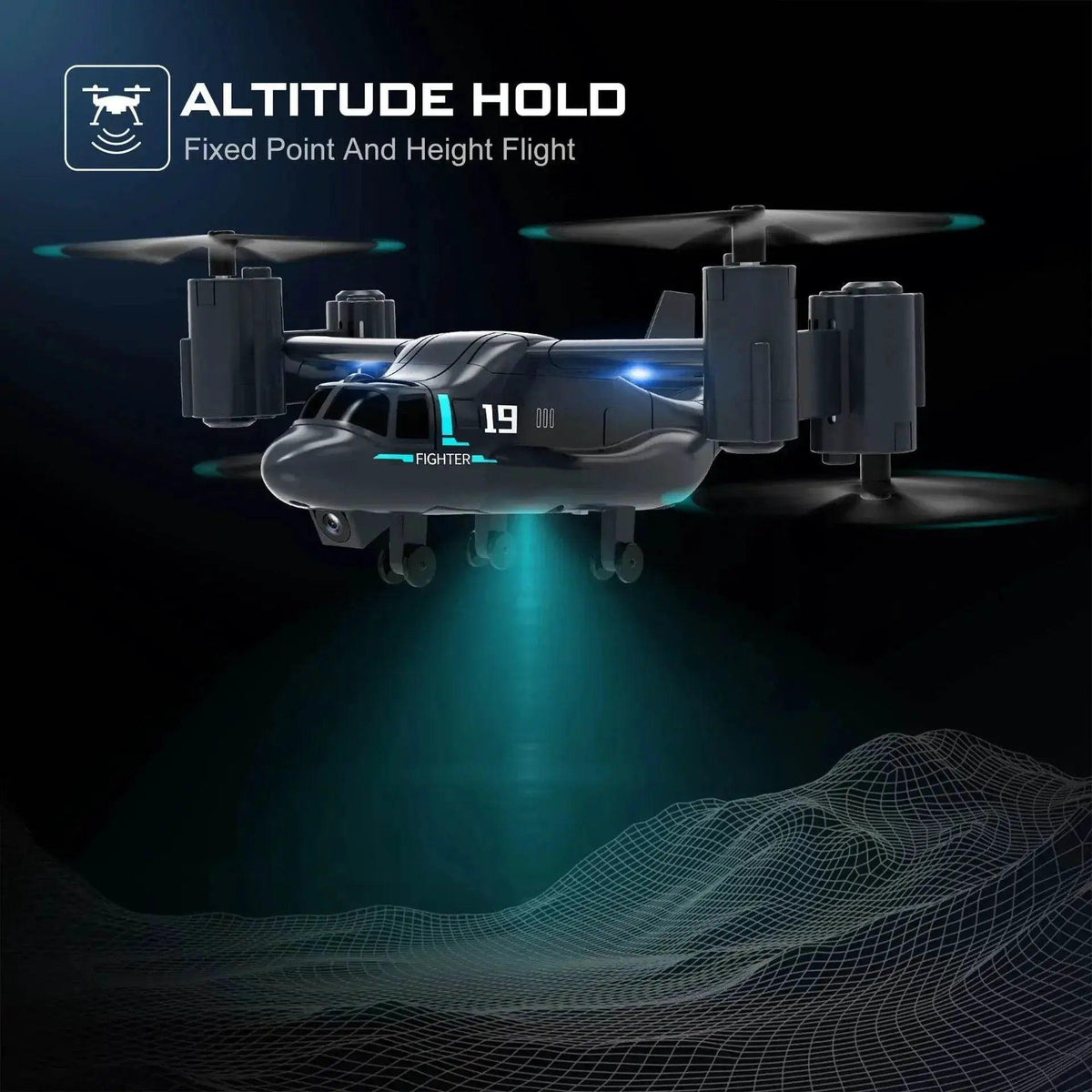  RC LM19 WiFi FPV Quadcopter Drone with 480P Camera - Remote Control Helicopter for Kids and Beginners -  ToylandEU™