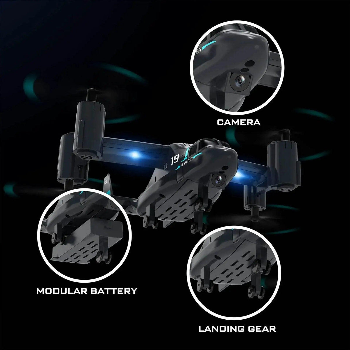  RC LM19 WiFi FPV Quadcopter Drone with 480P Camera - Remote Control Helicopter for Kids and Beginners -  ToylandEU™