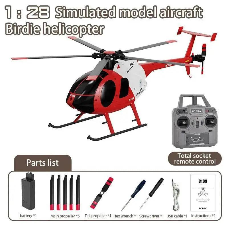  RC RC 1:28 C189 Brushless Dual-Motor Remote Helicopter with 6-Axis Gyro and One-Click Takeoff/Landing -  ToylandEU™