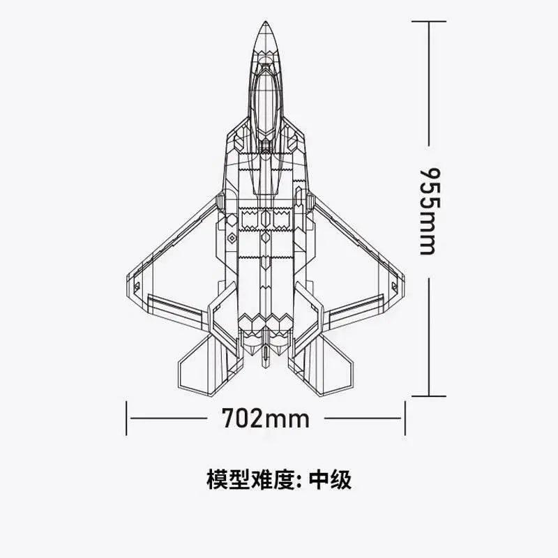  RC RC F-22 Raptor 4s Electric Remote Control Airplane Toy - 40mm Twin Engine Model -  ToylandEU™