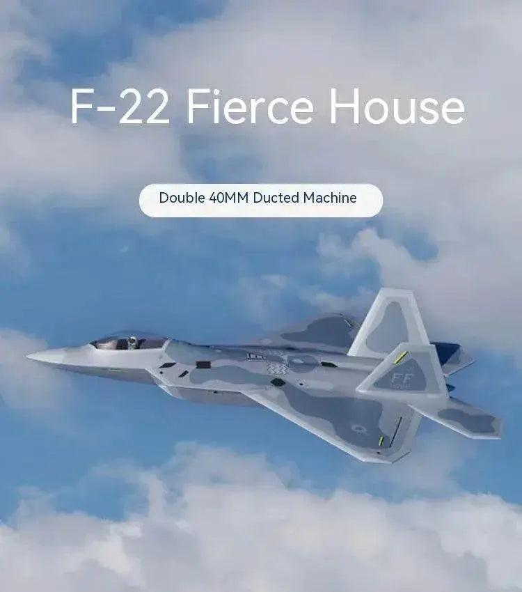  RC RC F-22 Raptor 4s Electric Remote Control Airplane Toy - 40mm Twin Engine Model -  ToylandEU™