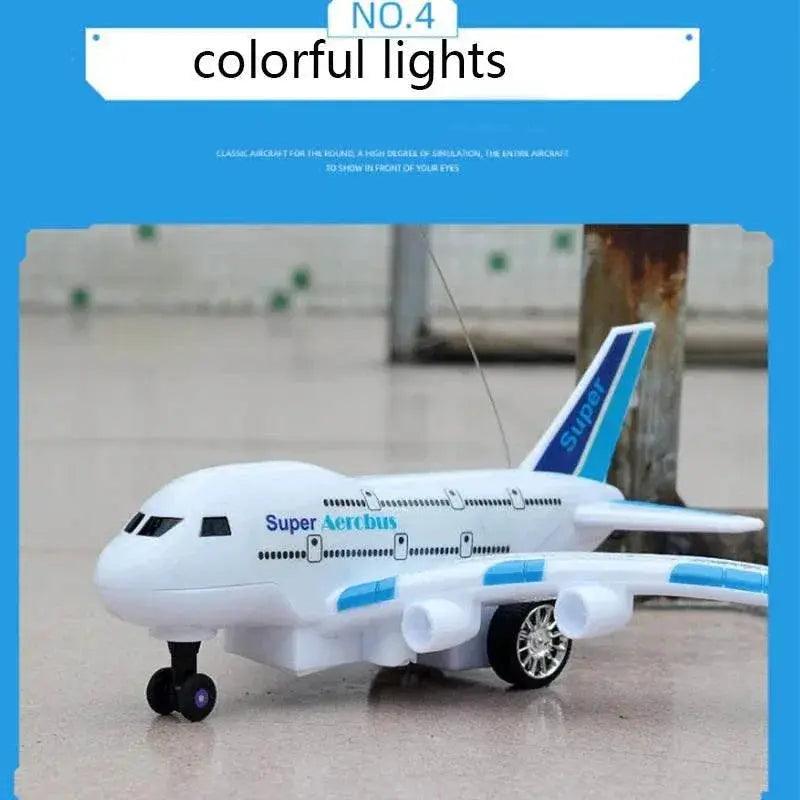  RC Remote Control Electric Airplane Toy for Kids - Musical Lighting and DIY Features for Outdoor Fun -  ToylandEU™
