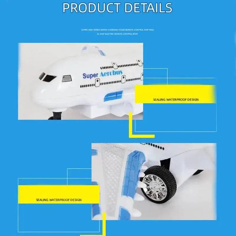  RC Remote Control Electric Airplane Toy for Kids - Musical Lighting and DIY Features for Outdoor Fun -  ToylandEU™