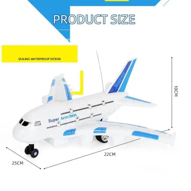  RC Remote Control Electric Airplane Toy for Kids - Musical Lighting and DIY Features for Outdoor Fun -  ToylandEU™