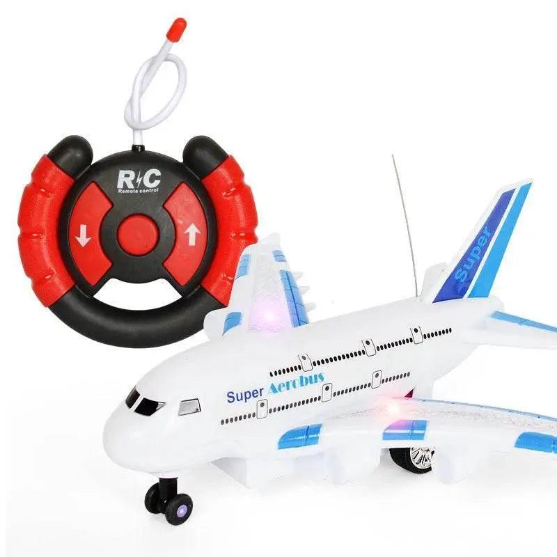  RC Remote Control Electric Airplane Toy for Kids - Musical Lighting and DIY Features for Outdoor Fun -  ToylandEU™