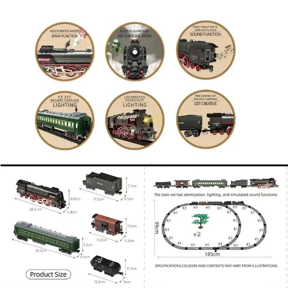  Remote Control Electric Train Set With Light And Sound -  ToylandEU™