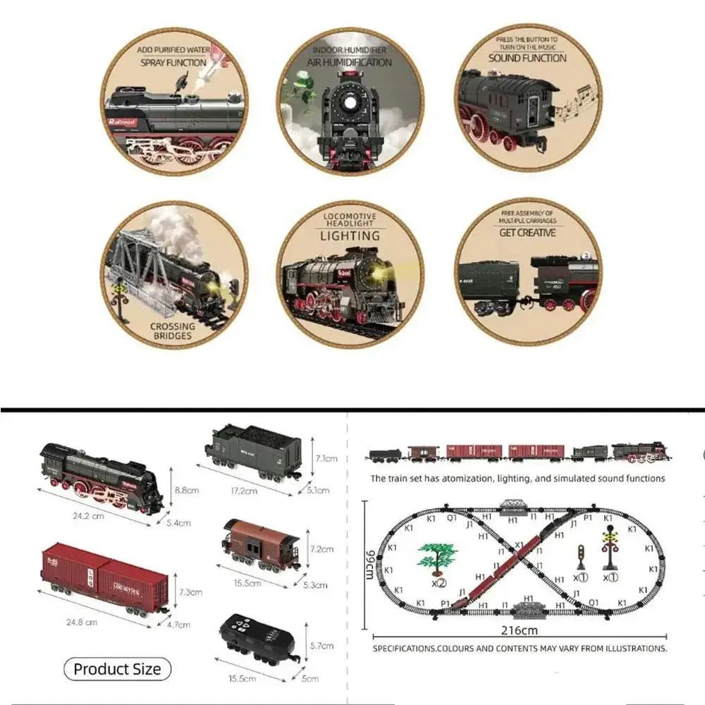  Remote Control Electric Train Set With Light And Sound -  ToylandEU™