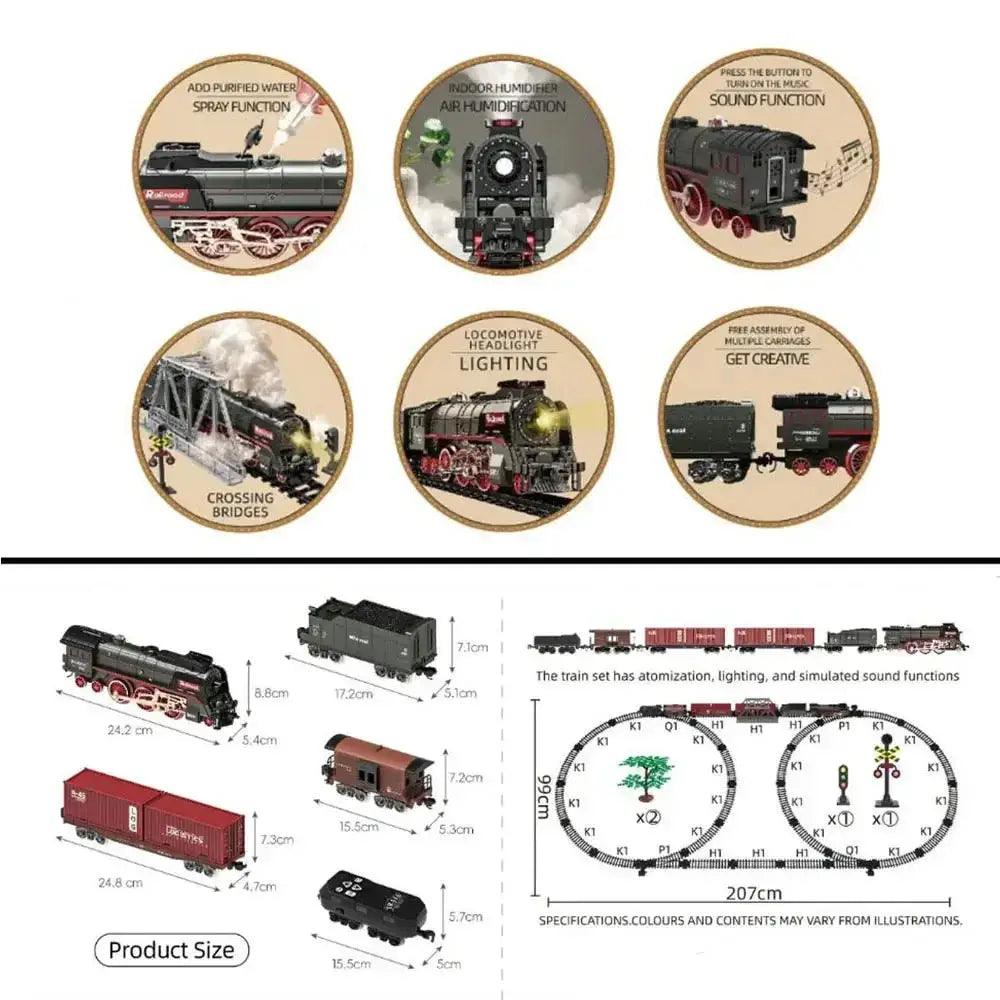  Remote Control Electric Train Set With Light And Sound -  ToylandEU™