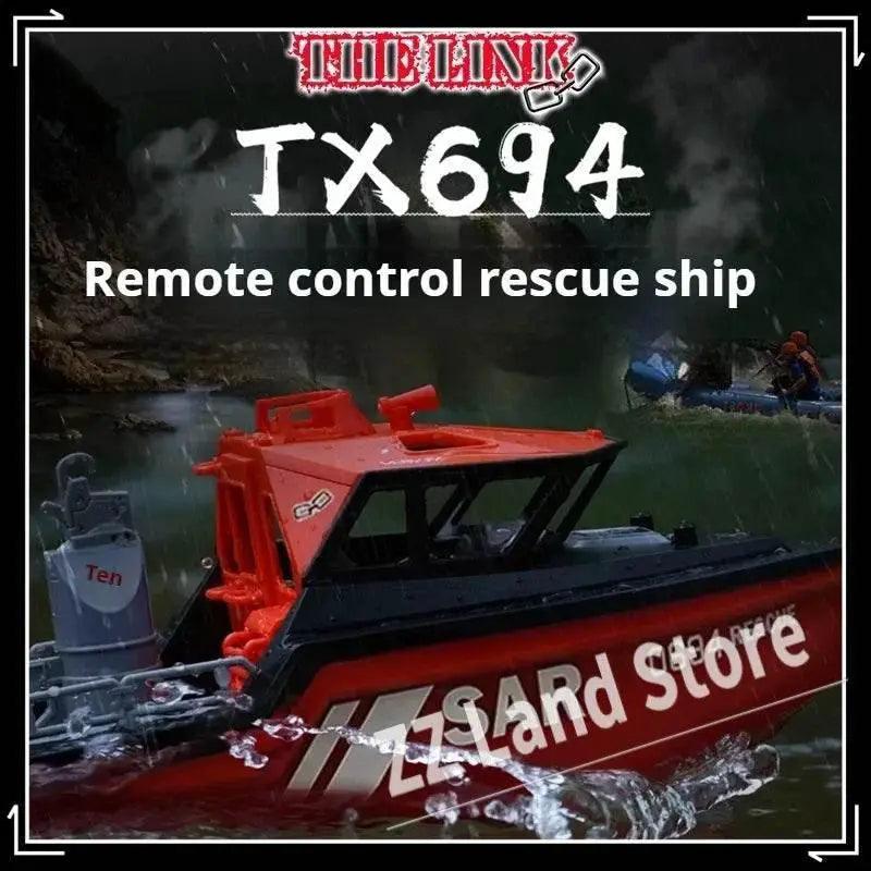  RC 1/32 Scale Remote Control Rescue Tugboat - High-Speed Brushless Charging Toy for Ages 14+ -  ToylandEU™