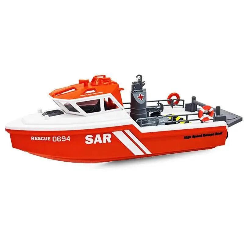 RC 1/32 Scale Remote Control Rescue Tugboat - High-Speed Brushless Charging Toy for Ages 14+ -  ToylandEU™