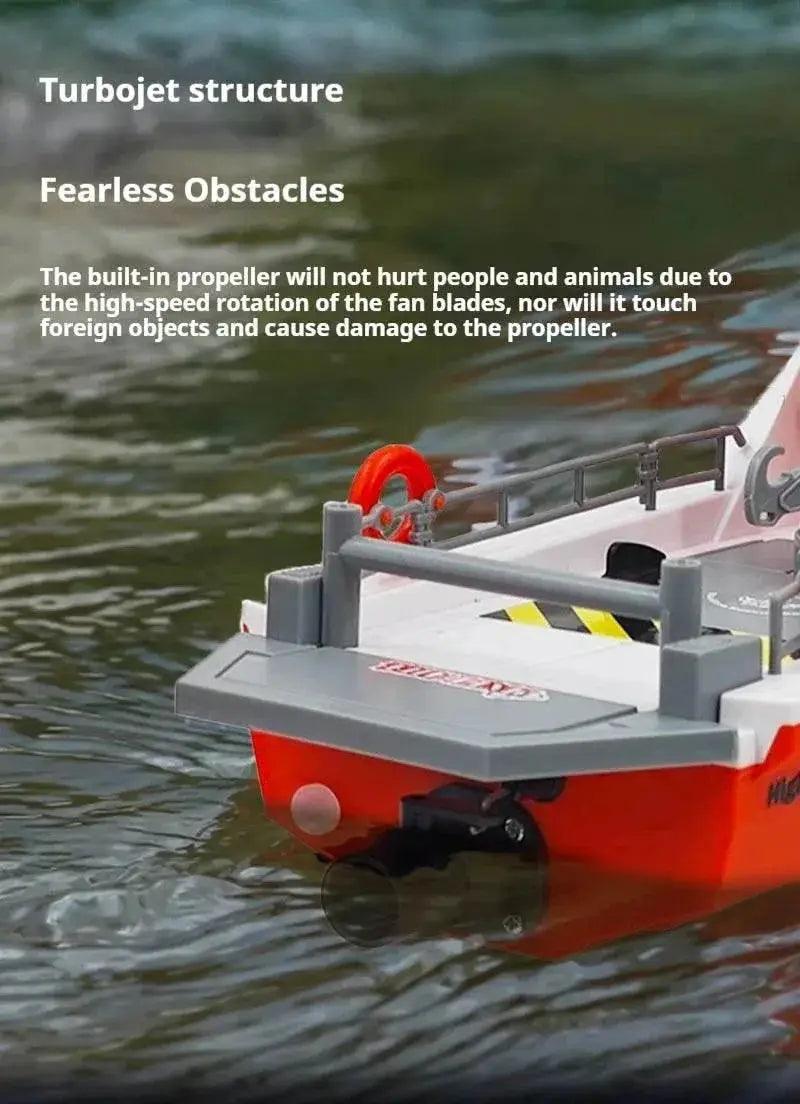  RC 1/32 Scale Remote Control Rescue Tugboat - High-Speed Brushless Charging Toy for Ages 14+ -  ToylandEU™
