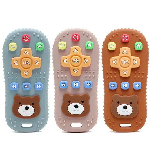  Remote Control Shape Silicone Baby Teether Molar Chewing Toy BPA Free PVC Free Latex Free -  ToylandEU™