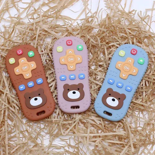  Remote Control Shape Silicone Baby Teether Molar Chewing Toy BPA Free PVC Free Latex Free -  ToylandEU™