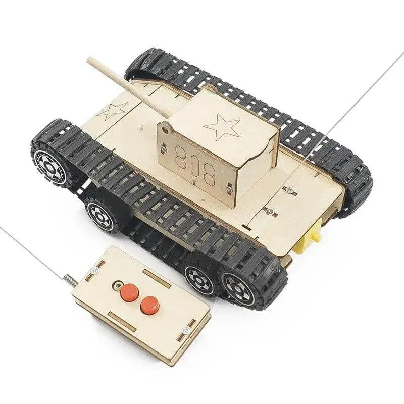  Remote Control Stem Educational Toy Tank Model Science Wooden Steam DIY Puzzle Aids -  ToylandEU™