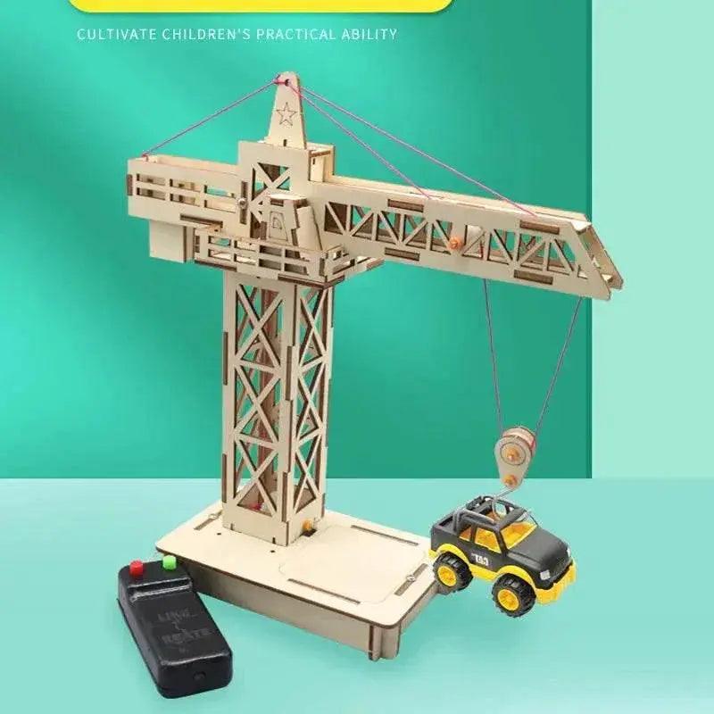  Remote Control Tower Crane Lifting Crane DIY Models and Building Toy Science Education Model Toy for Children Gift -  ToylandEU™