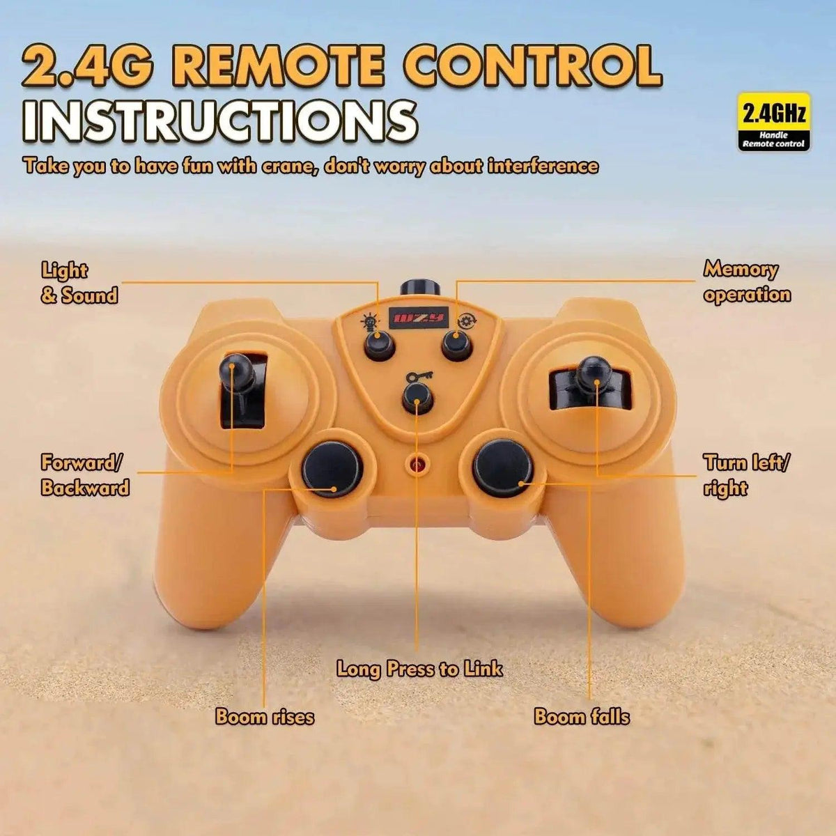  RC Remote-Controlled Electric Crane Toy - Ideal for Young Engineers! -  ToylandEU™