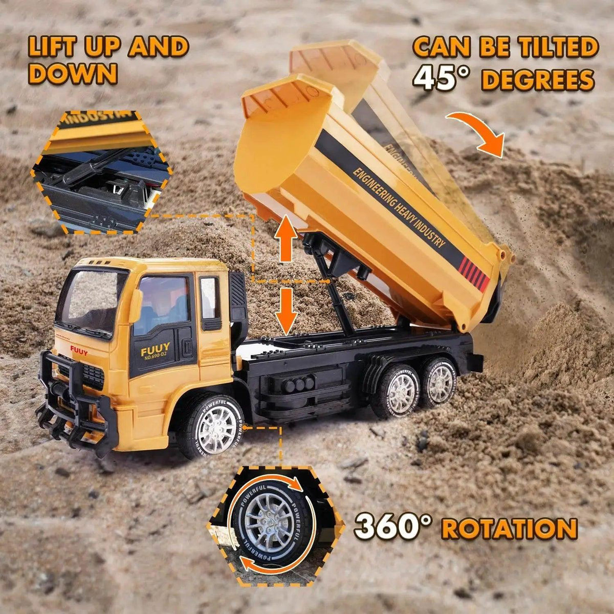  RC Remote-Controlled Electric Crane Toy - Ideal for Young Engineers! -  ToylandEU™