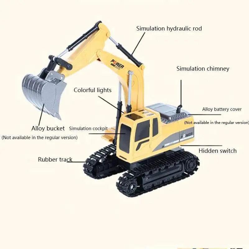  RC 1:24 Remote-Controlled Excavator & Bulldozer Set - Kids' Engineering Fun -  ToylandEU™