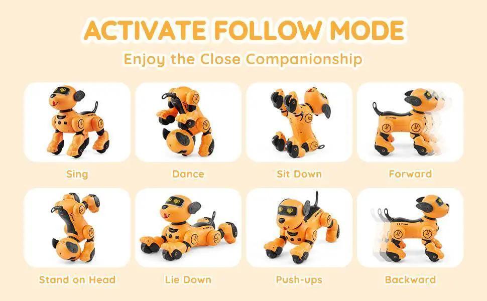  RC VEVOR Interactive Programmable Robotic Dog Toy for Kids - Singing, Dancing, and Remote Control Fun for Ages 3+ -  ToylandEU™