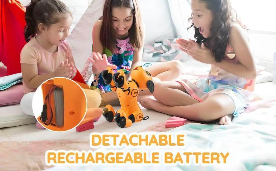  RC VEVOR Interactive Programmable Robotic Dog Toy for Kids - Singing, Dancing, and Remote Control Fun for Ages 3+ -  ToylandEU™