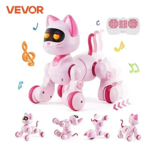  RC VEVOR Programmable Remote Control Cat Robot with Voice Commands and Touch-Sense Music - Fun Stunt Toy for Kids 3-6 Years -  ToylandEU™