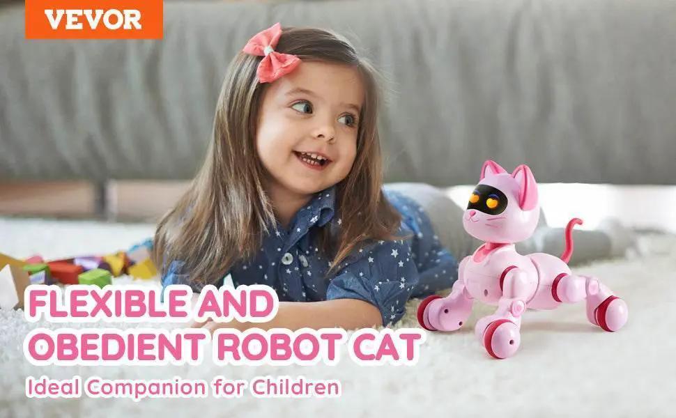  RC VEVOR Programmable Remote Control Cat Robot with Voice Commands and Touch-Sense Music - Fun Stunt Toy for Kids 3-6 Years -  ToylandEU™