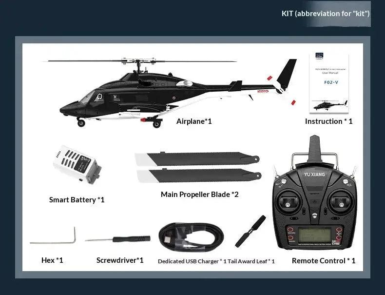  Yuxiang F02V Airwolf RC Helicopter Brushless 6 Channel -  ToylandEU™