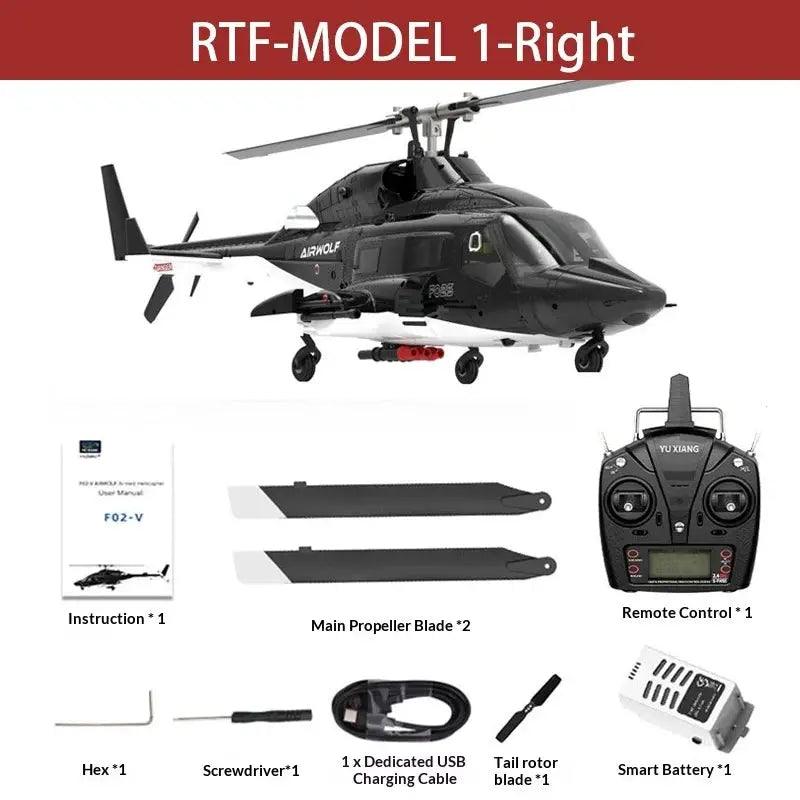  Yuxiang F02V Airwolf RC Helicopter Brushless 6 Channel -  ToylandEU™