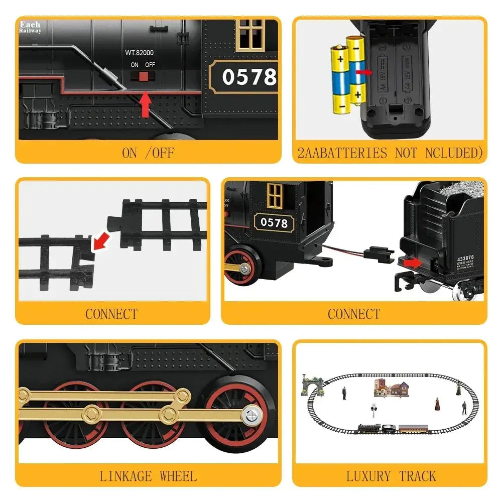 RC Train Toy With Stepless Speed Control For Realistic Play - ToylandEU