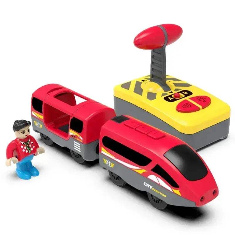 RC Train Track Set for Wood Railway Diecast Car Fun - ToylandEU