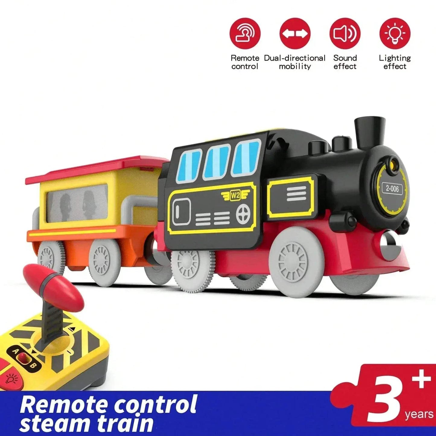 RC Train Track Set for Wood Railway Diecast Car Fun - ToylandEU