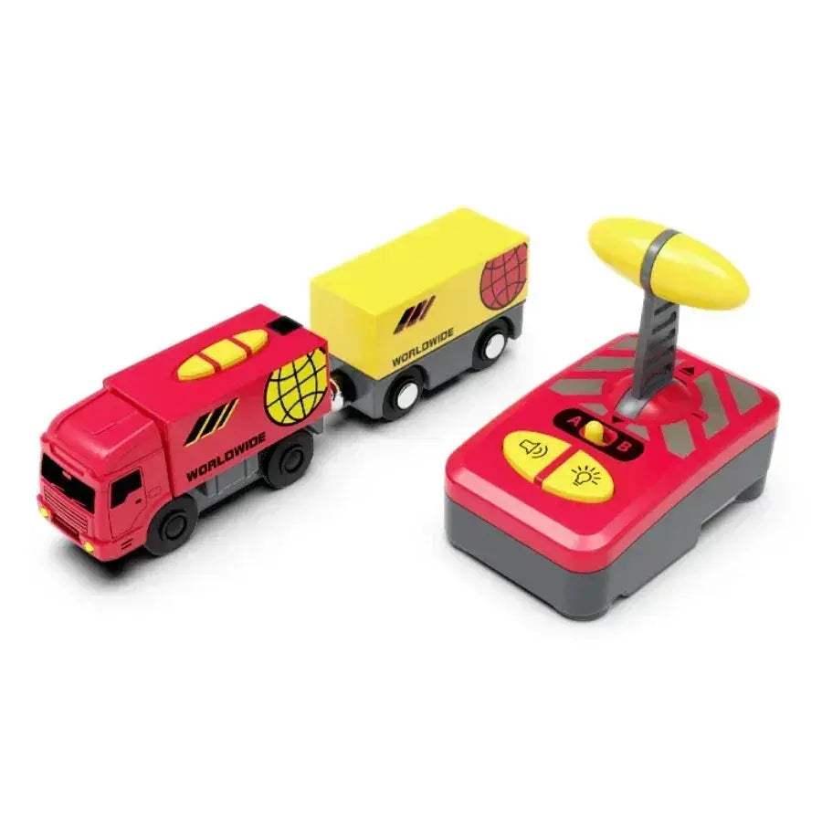 RC Train Track Set for Wood Railway Diecast Car Fun - ToylandEU