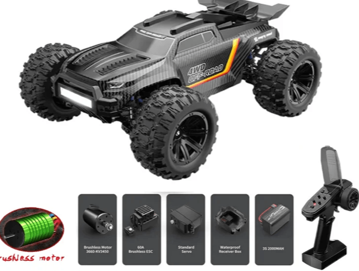  MJX 1:12 RC Monster Truck Brushless High Speed Drive 