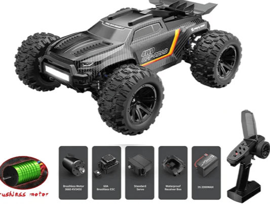  MJX 1:12 RC Monster Truck Brushless High Speed Drive 